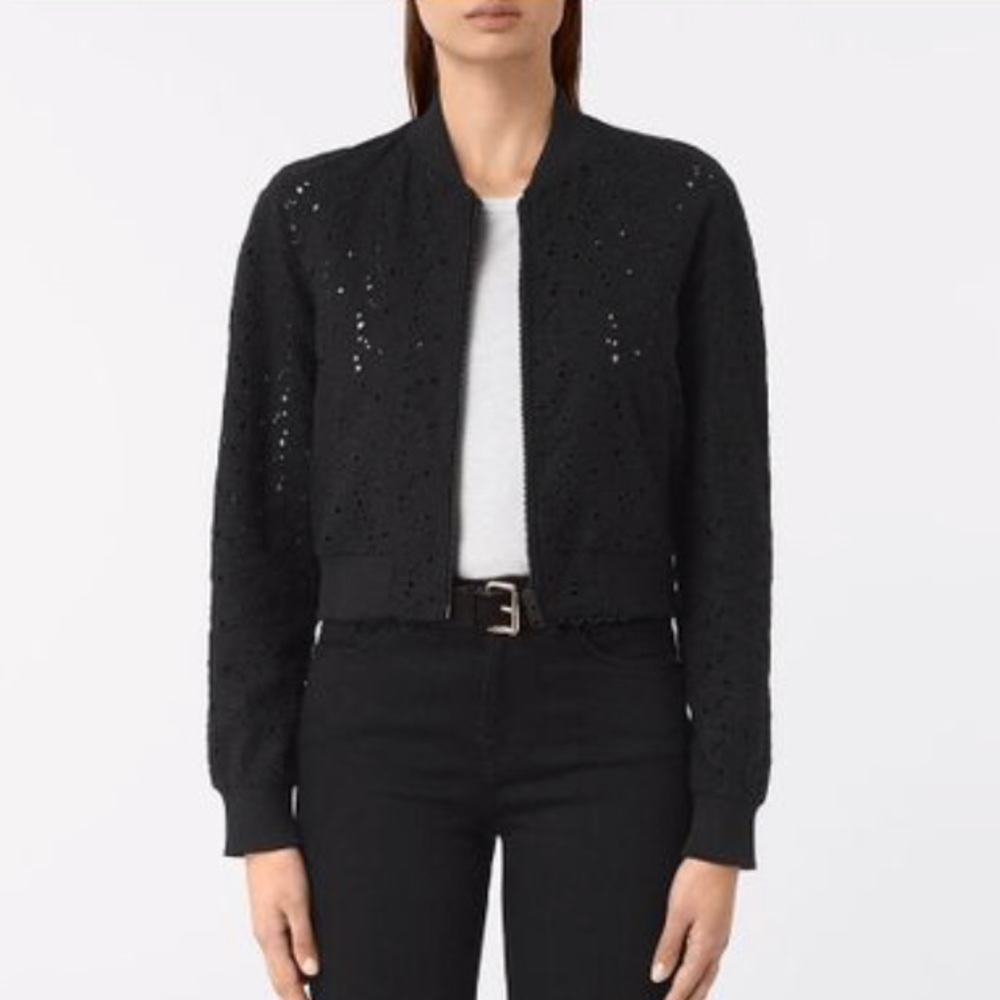 AllSaints Baine Bomber jacket light weight